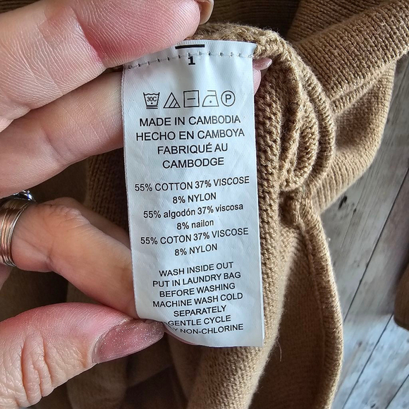 Women's Michael Kors Sweater, Size S, Camel - Picture 5 of 6